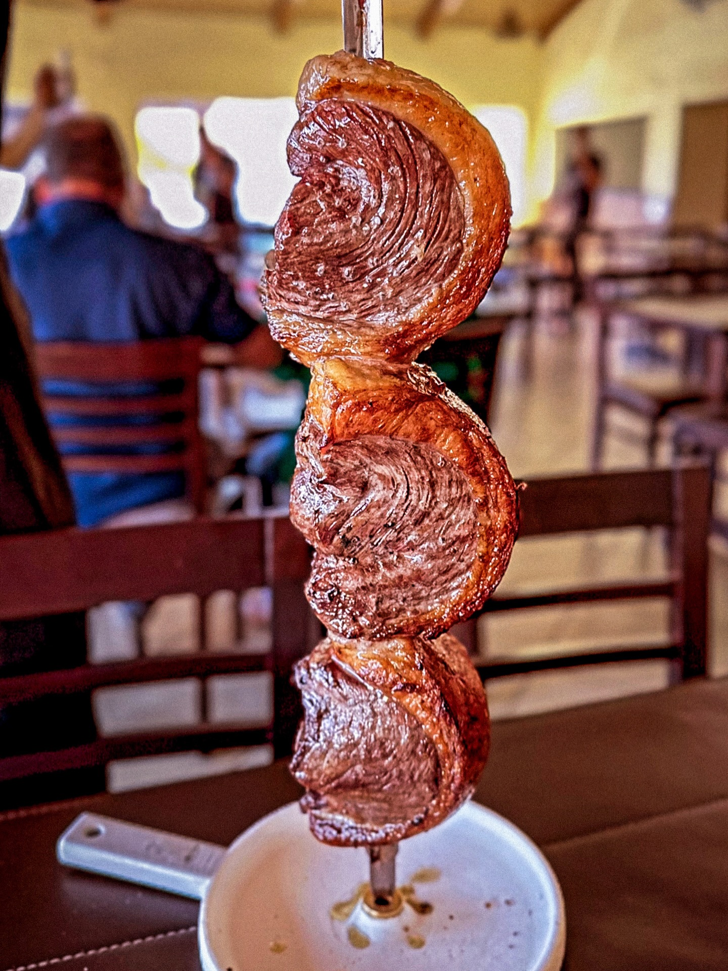 Picanha no espeto da Churrascaria do Roni